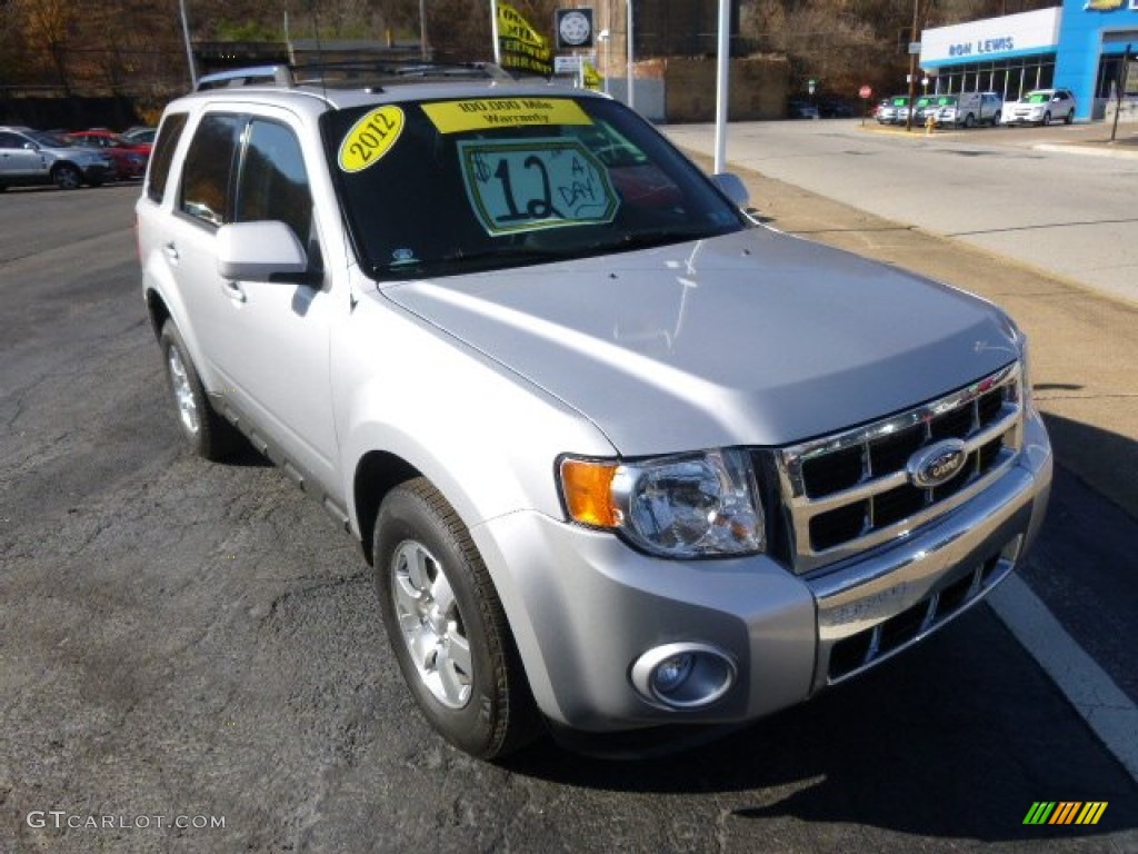 2012 Escape Limited V6 4WD - Ingot Silver Metallic / Charcoal Black photo #2