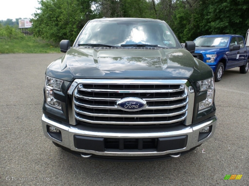 2015 F150 XLT SuperCrew 4x4 - Guard Metallic / Medium Light Camel photo #9