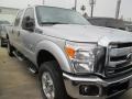 2015 Ingot Silver Ford F250 Super Duty XLT Crew Cab 4x4  photo #3