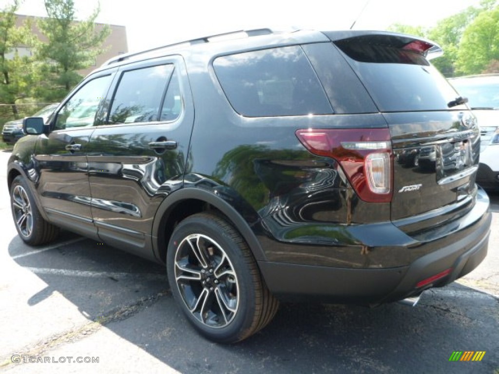 2015 Explorer Sport 4WD - Tuxedo Black / Sport Charcoal Black photo #4