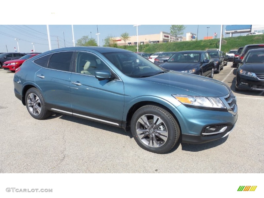 2015 Crosstour EX-L V6 - Mountain Air Metallic / Ivory photo #1