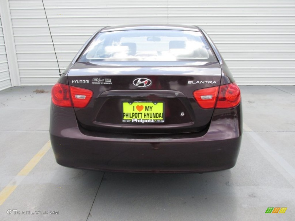 2007 Elantra GLS Sedan - Purple Rain / Beige photo #10