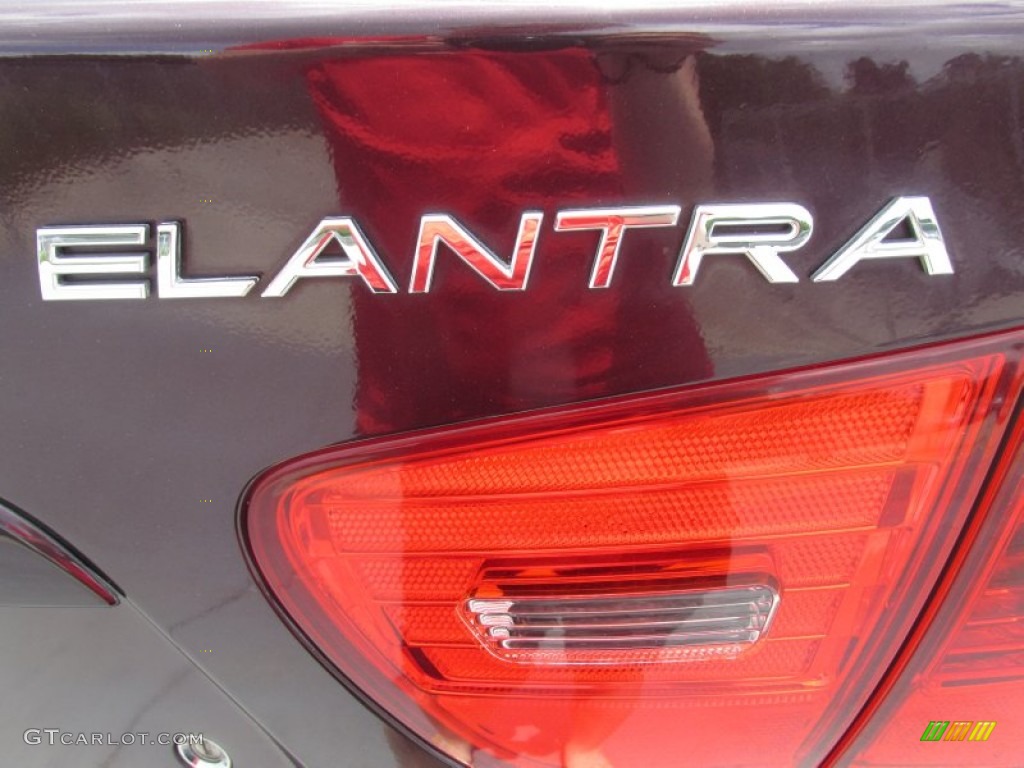2007 Elantra GLS Sedan - Purple Rain / Beige photo #15