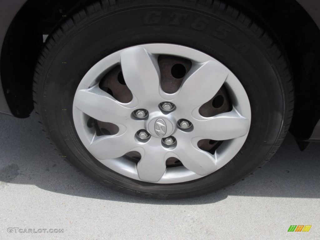 2007 Elantra GLS Sedan - Purple Rain / Beige photo #16