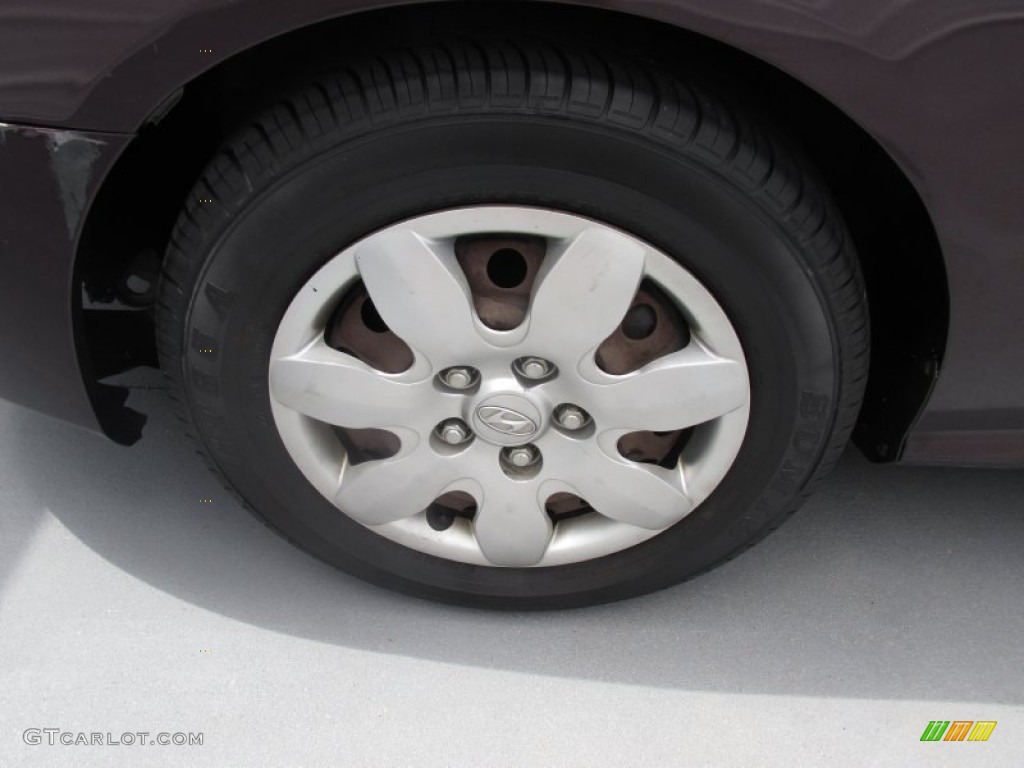 2007 Elantra GLS Sedan - Purple Rain / Beige photo #18