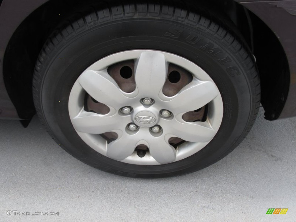 2007 Elantra GLS Sedan - Purple Rain / Beige photo #19