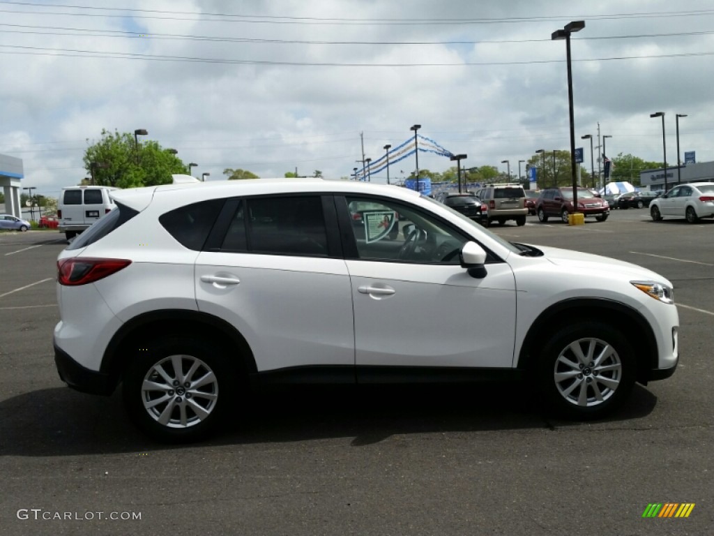 2013 CX-5 Touring AWD - Crystal White Pearl Mica / Sand photo #5