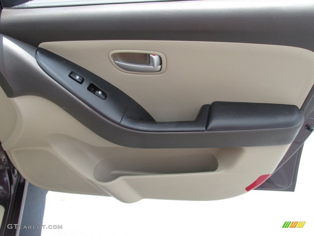 2007 Elantra GLS Sedan - Purple Rain / Beige photo #23