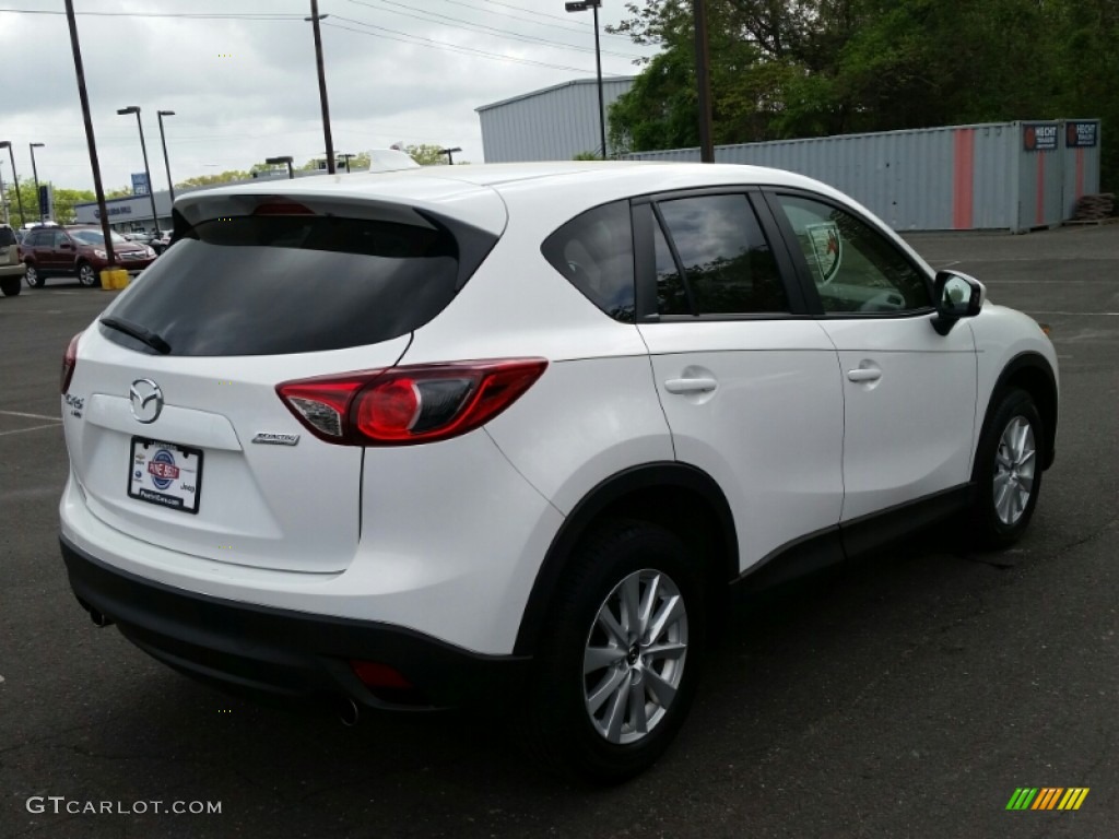2013 CX-5 Touring AWD - Crystal White Pearl Mica / Sand photo #7