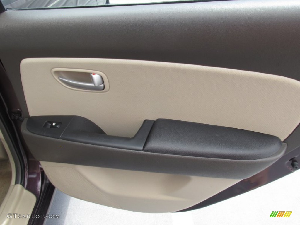 2007 Elantra GLS Sedan - Purple Rain / Beige photo #26
