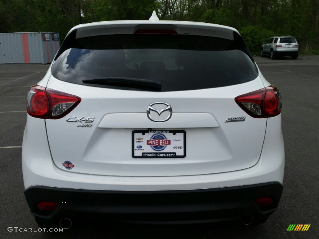2013 CX-5 Touring AWD - Crystal White Pearl Mica / Sand photo #8