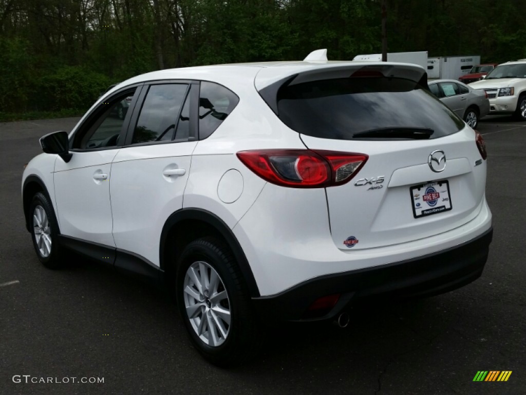 2013 CX-5 Touring AWD - Crystal White Pearl Mica / Sand photo #11
