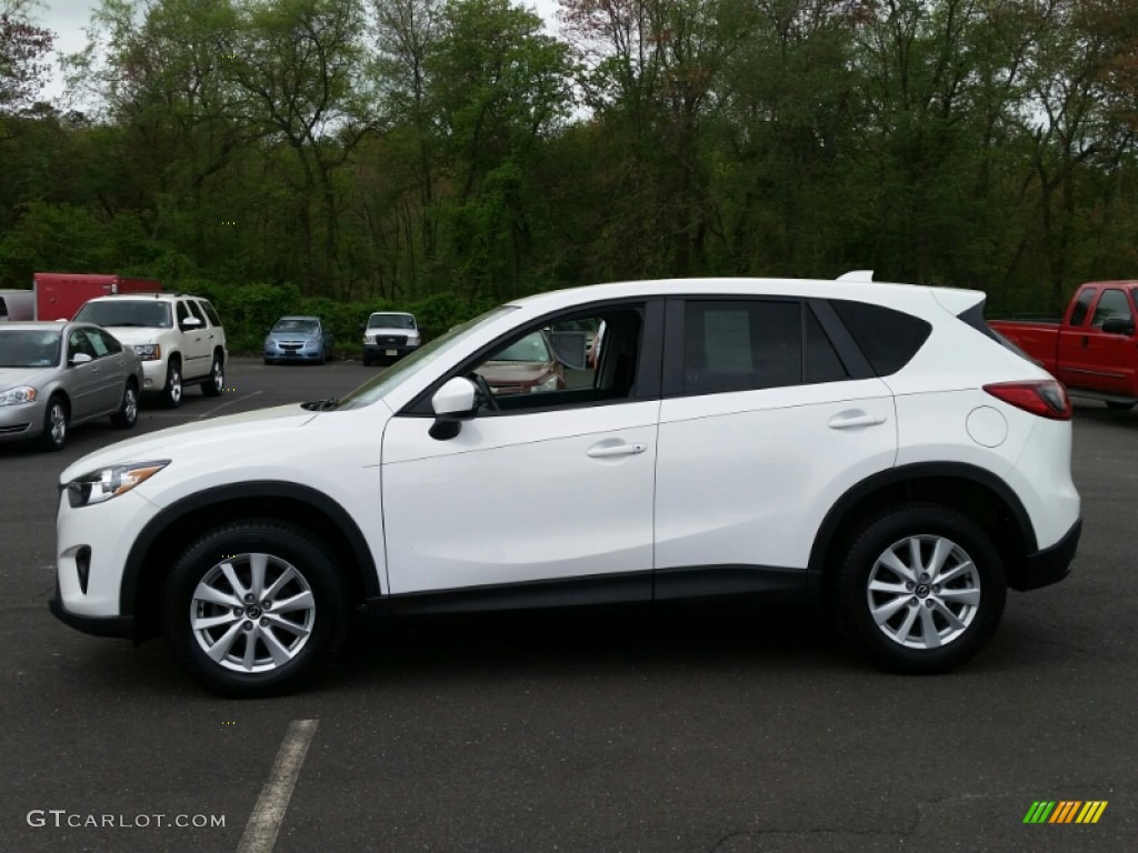2013 CX-5 Touring AWD - Crystal White Pearl Mica / Sand photo #12