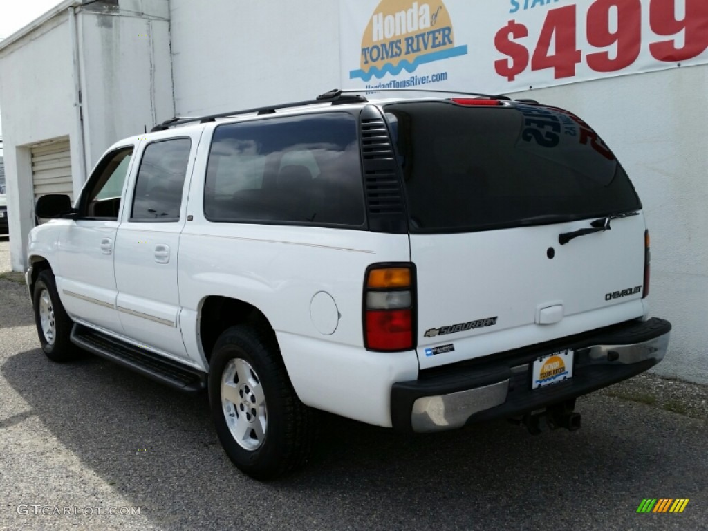 2004 Suburban 1500 LT 4x4 - Summit White / Tan/Neutral photo #4