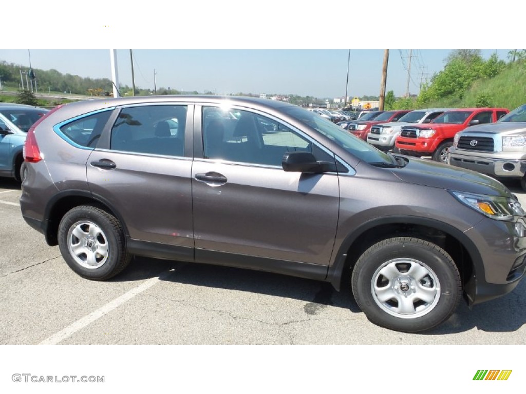 2015 CR-V LX AWD - Urban Titanium Metallic / Black photo #2