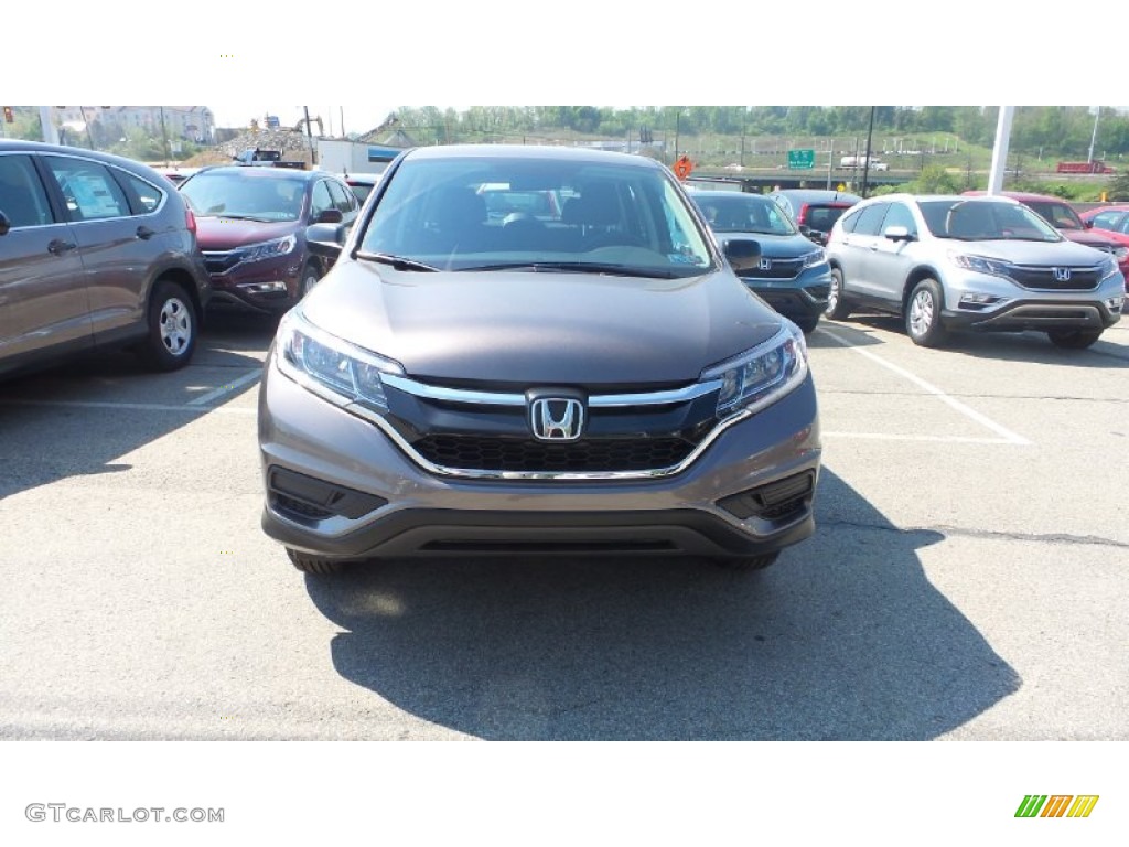 2015 CR-V LX AWD - Urban Titanium Metallic / Black photo #3