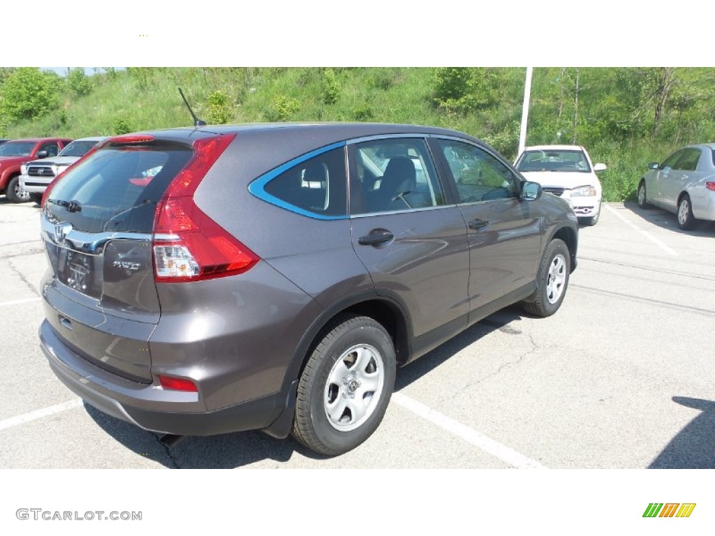 2015 CR-V LX AWD - Urban Titanium Metallic / Black photo #7