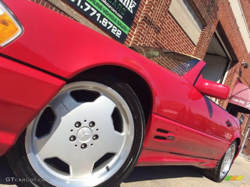 1996 SL 500 Roadster - Imperial Red / Parchment photo #13