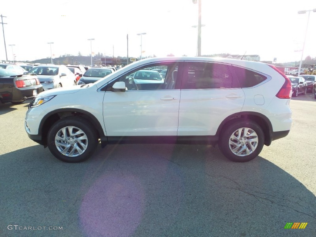 2015 CR-V EX - White Diamond Pearl / Beige photo #5