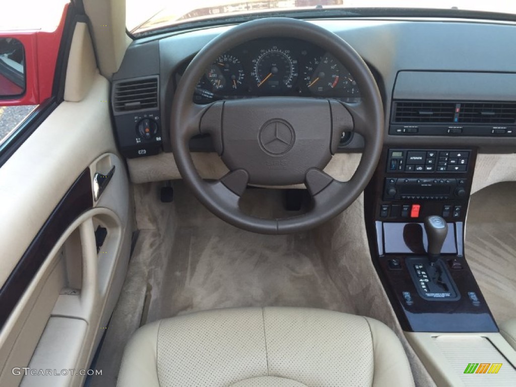 1996 SL 500 Roadster - Imperial Red / Parchment photo #22