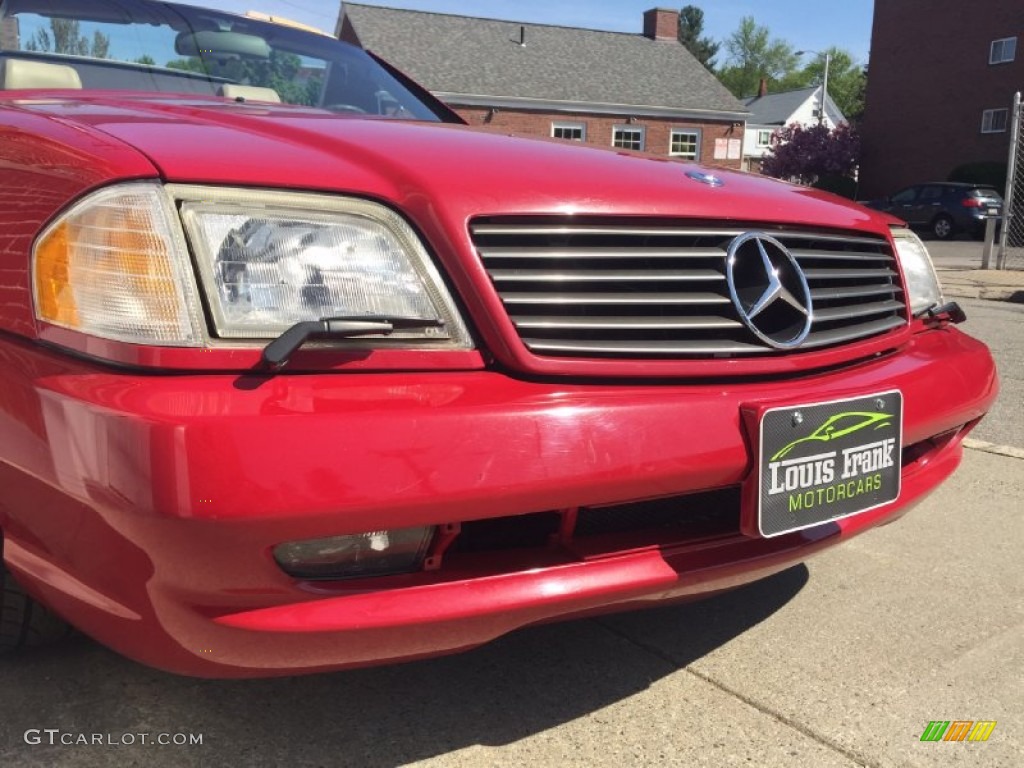 1996 SL 500 Roadster - Imperial Red / Parchment photo #30