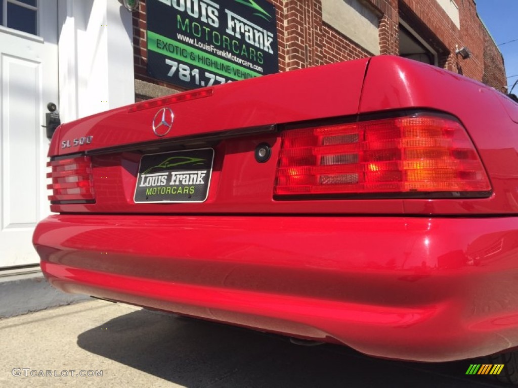 1996 SL 500 Roadster - Imperial Red / Parchment photo #31