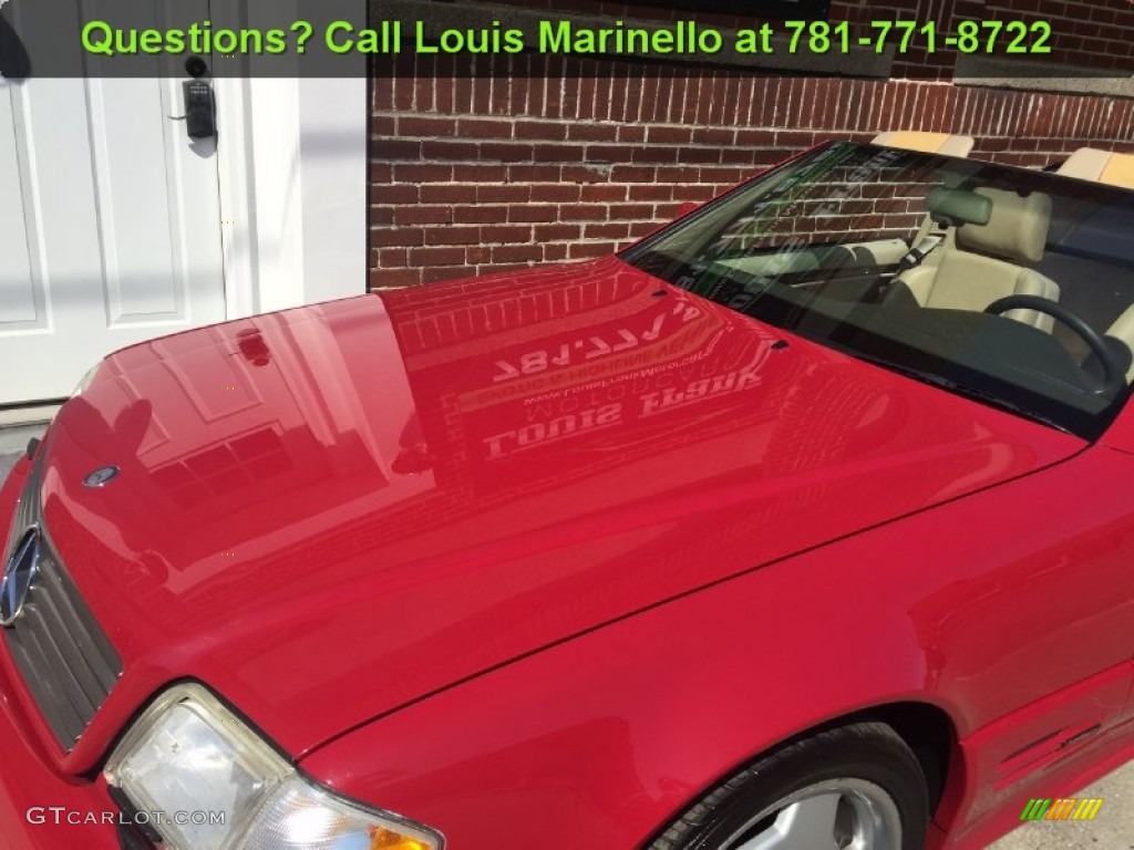 1996 SL 500 Roadster - Imperial Red / Parchment photo #34