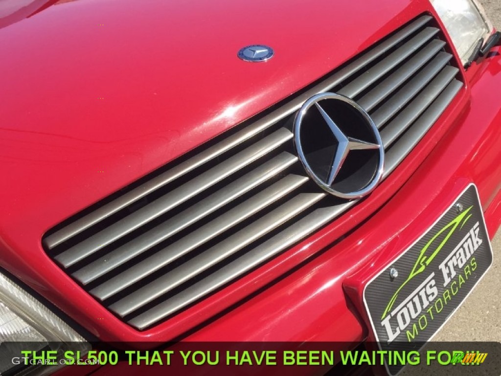 1996 SL 500 Roadster - Imperial Red / Parchment photo #70