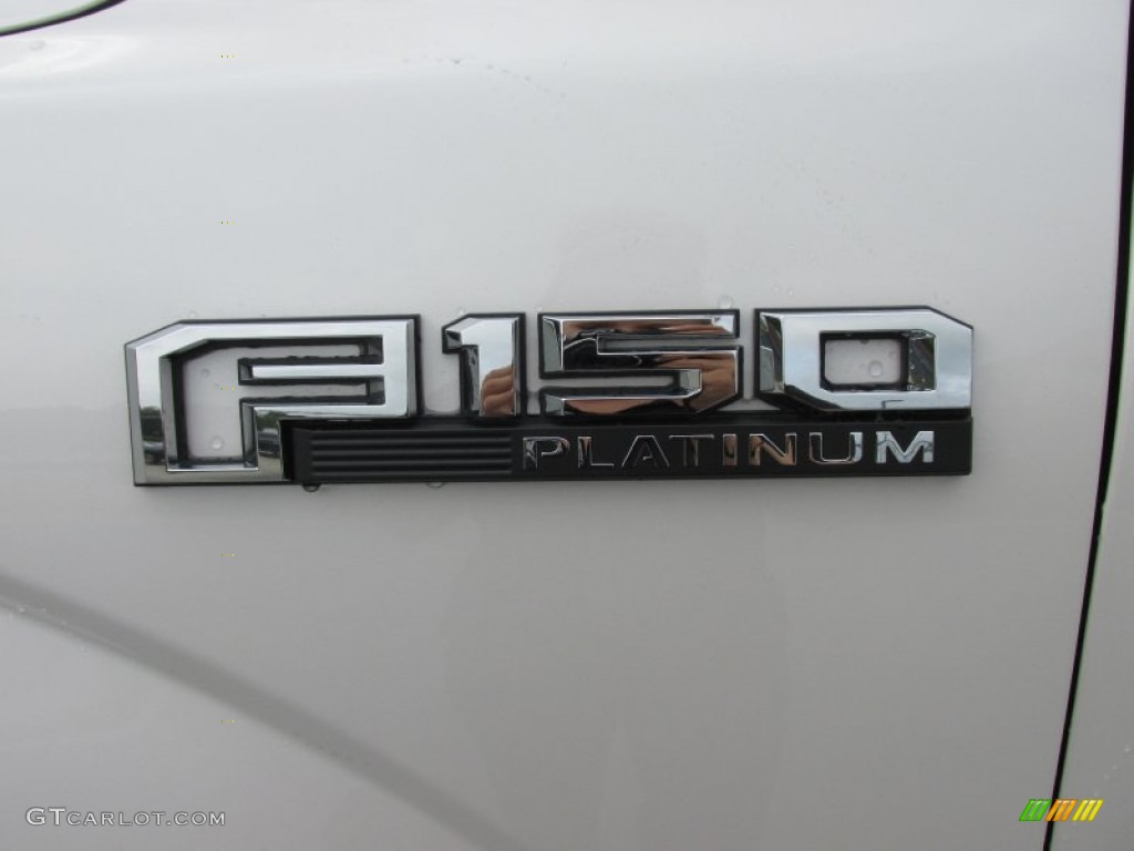 2015 F150 Platinum SuperCrew - White Platinum Tricoat / Platinum Brunello photo #14