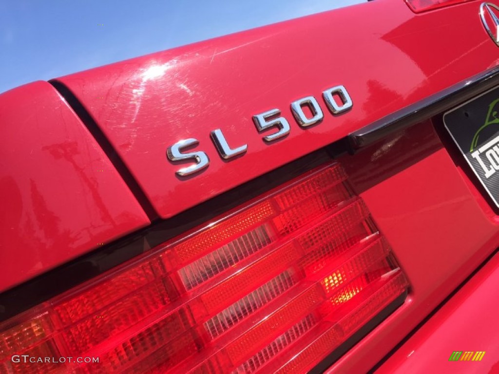 1996 SL 500 Roadster - Imperial Red / Parchment photo #104