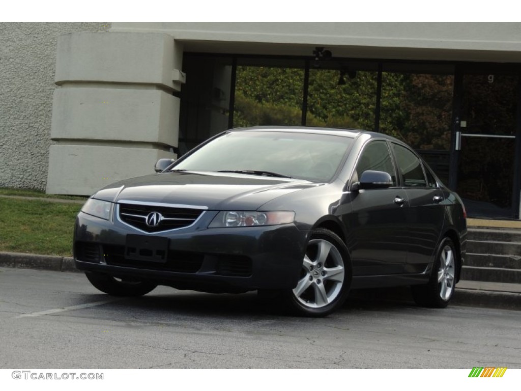 2004 TSX Sedan - Carbon Gray Pearl / Ebony photo #1