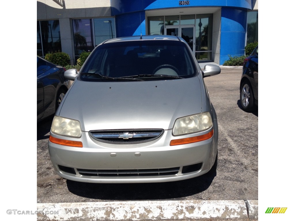 2005 Aveo LS Sedan - Galaxy Silver Metallic / Gray photo #7