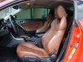 Brown Leather Front Seat Photo for 2011 Hyundai Genesis Coupe #103860533