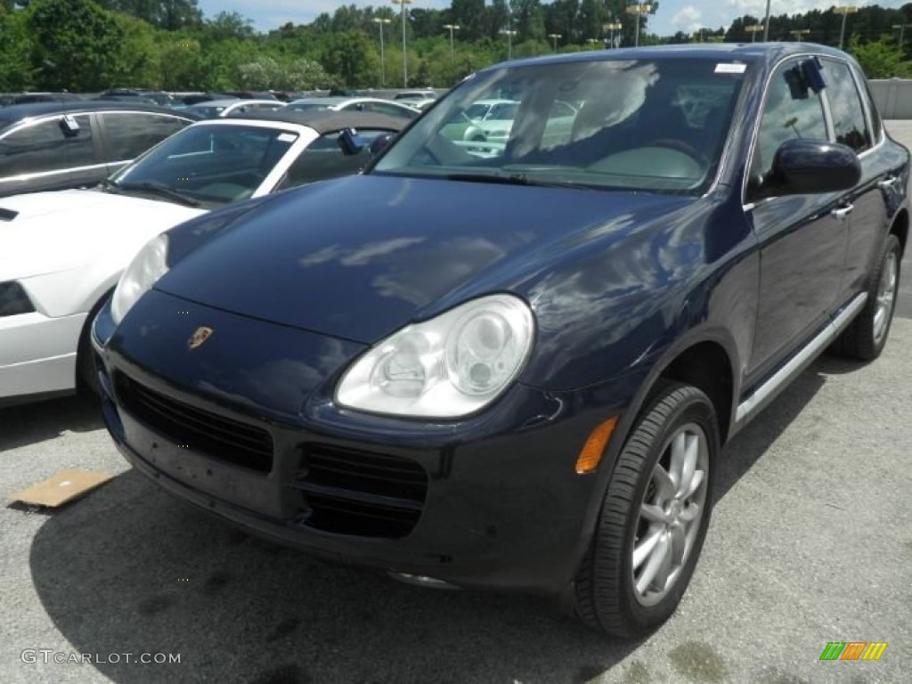 2004 Cayenne S - Lapis Blue Metallic / Stone/Steel Grey photo #1