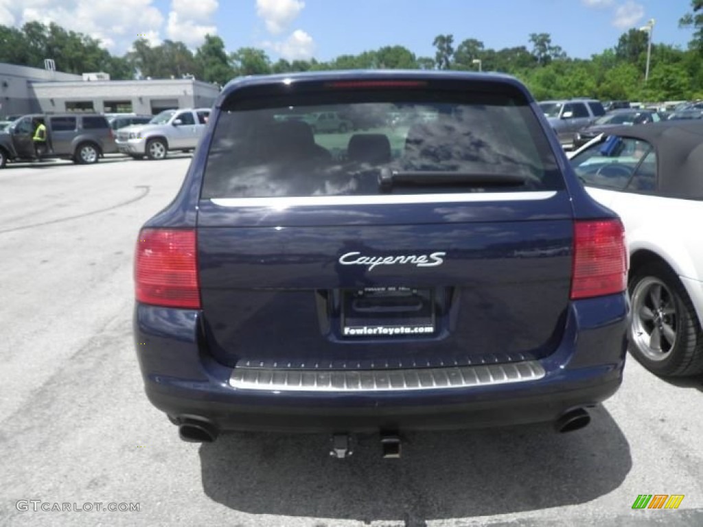 2004 Cayenne S - Lapis Blue Metallic / Stone/Steel Grey photo #4