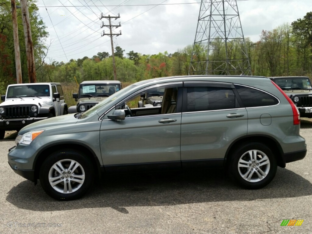 2011 CR-V EX-L - Opal Sage Metallic / Ivory photo #12