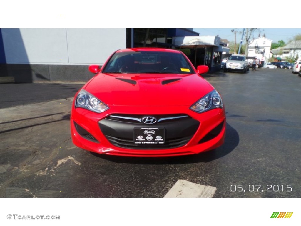 2013 Genesis Coupe 2.0T R-Spec - Tsukuba Red / Red Leather/Red Cloth photo #2