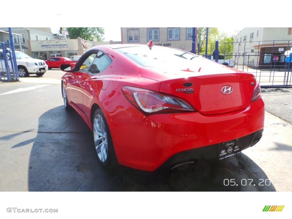 2013 Genesis Coupe 2.0T R-Spec - Tsukuba Red / Red Leather/Red Cloth photo #6