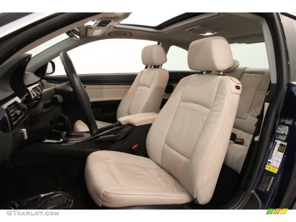 Oyster/Black Interior 2012 BMW 3 Series 328i xDrive Coupe Photo #103867193