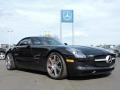 2012 Obsidian Black Metallic Mercedes-Benz SLS AMG Roadster  photo #3