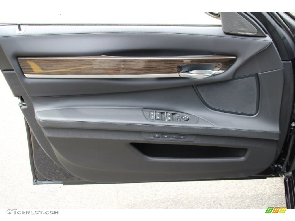 2015 BMW 7 Series 750i xDrive Sedan Black Door Panel Photo #103877310