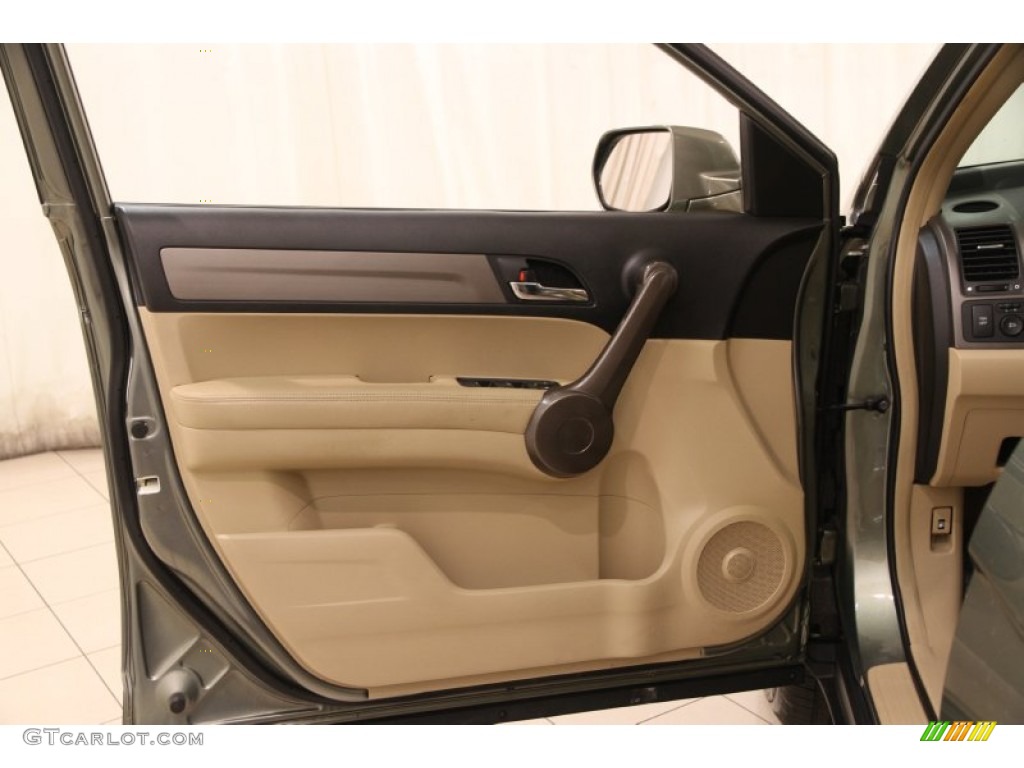 2009 CR-V EX-L 4WD - Green Tea Metallic / Ivory photo #4