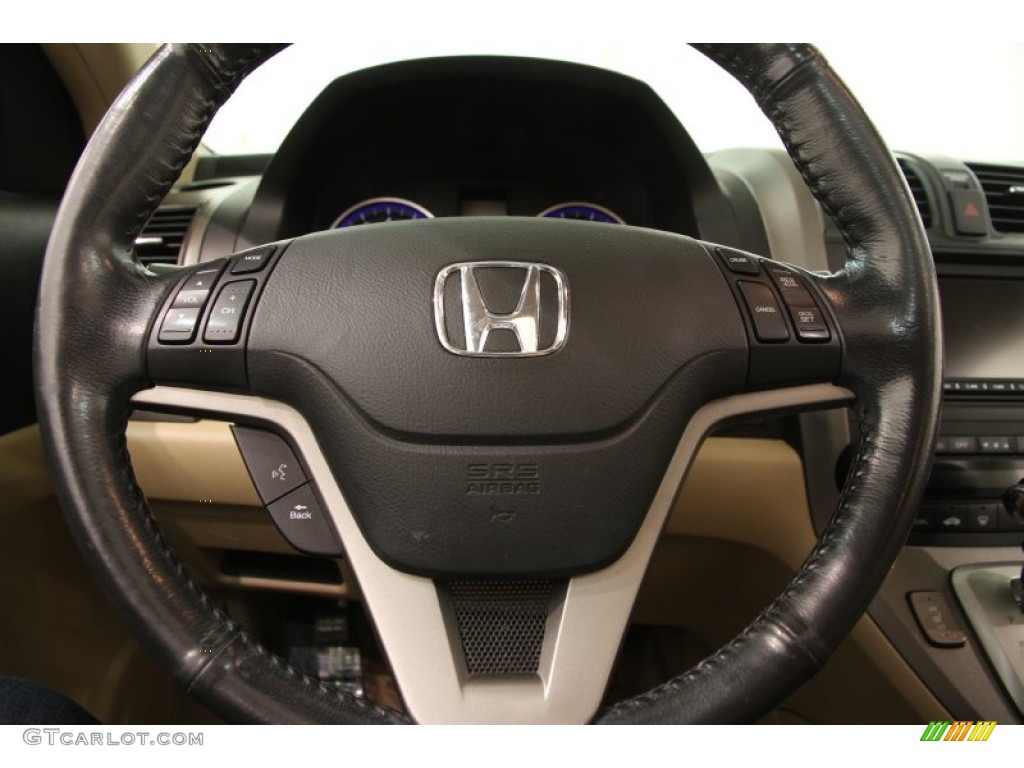 2009 CR-V EX-L 4WD - Green Tea Metallic / Ivory photo #6