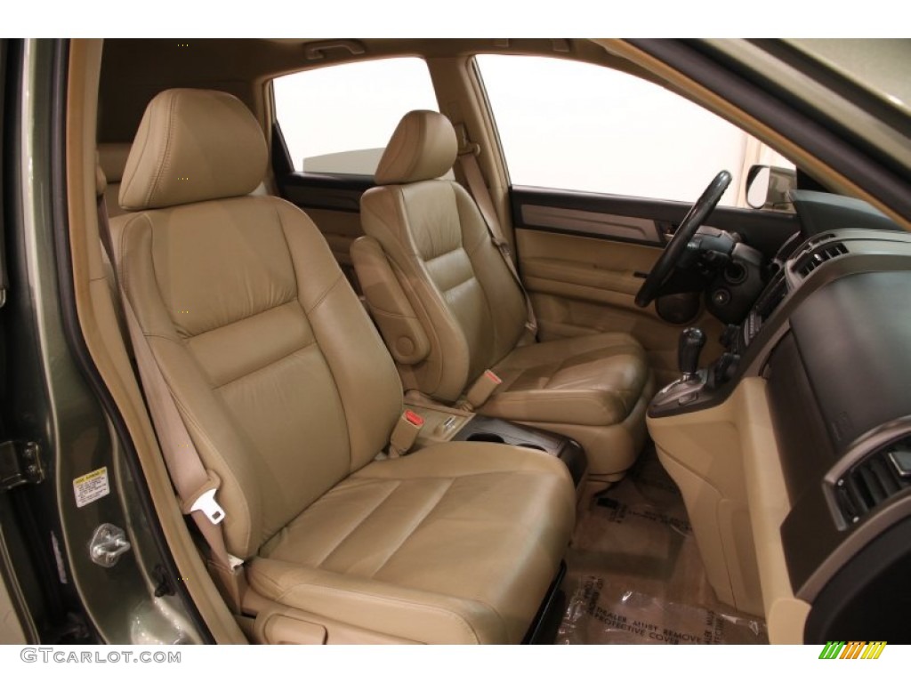 2009 CR-V EX-L 4WD - Green Tea Metallic / Ivory photo #12