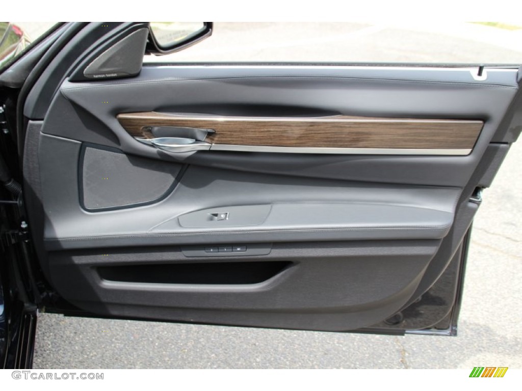 2015 BMW 7 Series 750i xDrive Sedan Black Door Panel Photo #103877706
