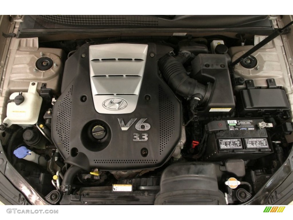 2007 Hyundai Sonata SE V6 3.3 Liter DOHC 24 Valve VVT V6 Engine Photo #103877967