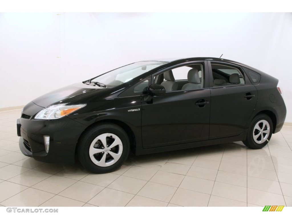 2012 Prius 3rd Gen Two Hybrid - Black / Misty Gray photo #3