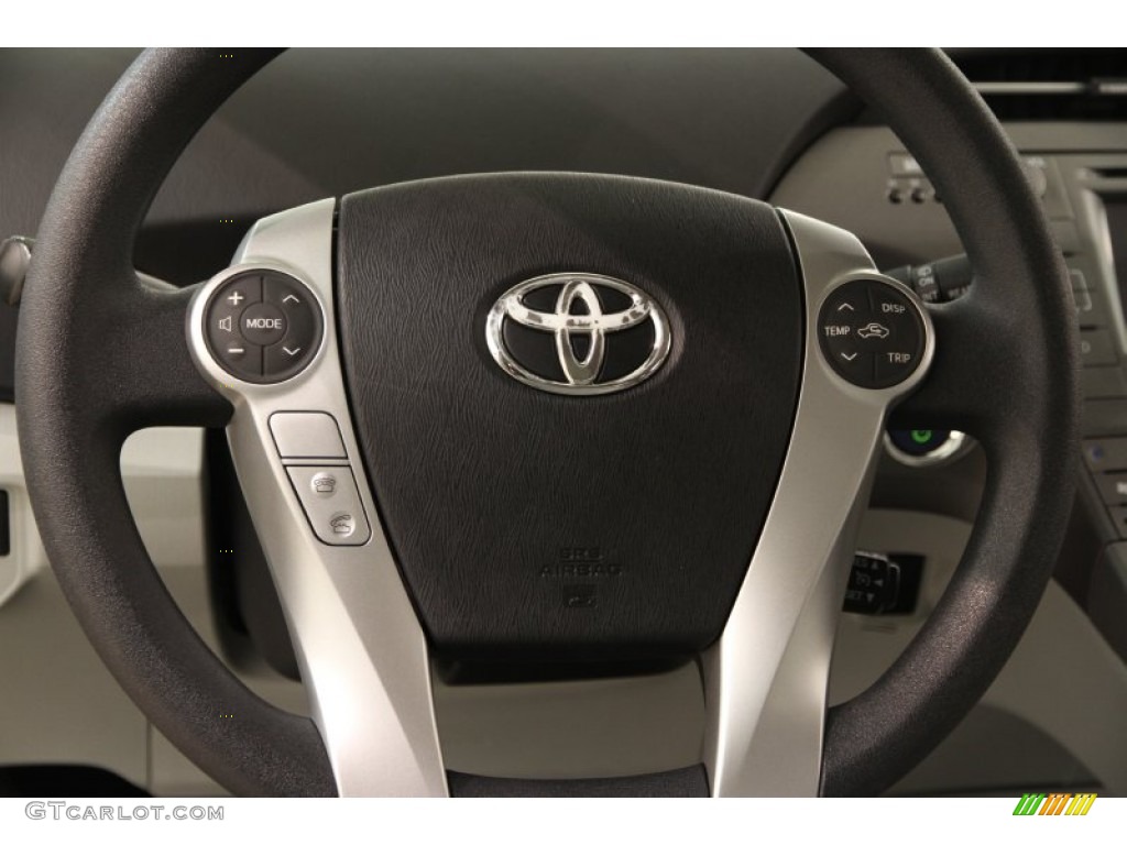 2012 Prius 3rd Gen Two Hybrid - Black / Misty Gray photo #6
