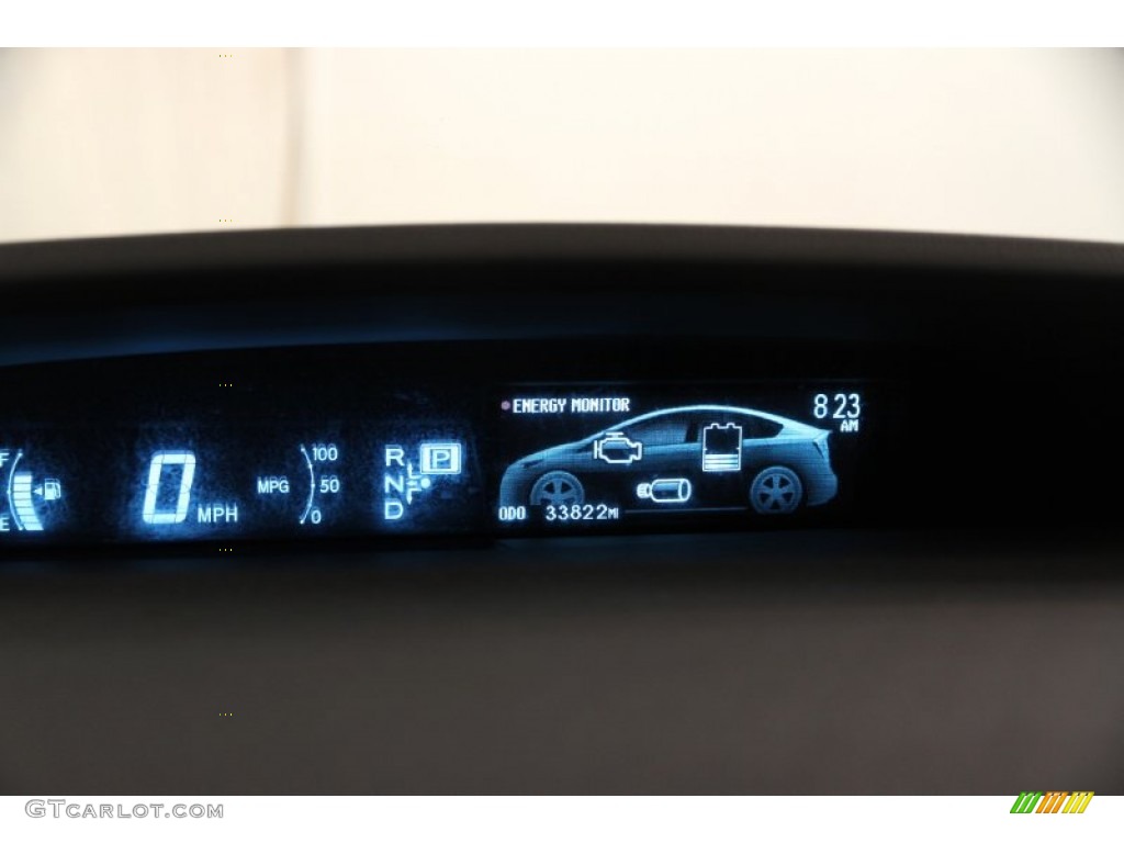 2012 Prius 3rd Gen Two Hybrid - Black / Misty Gray photo #7