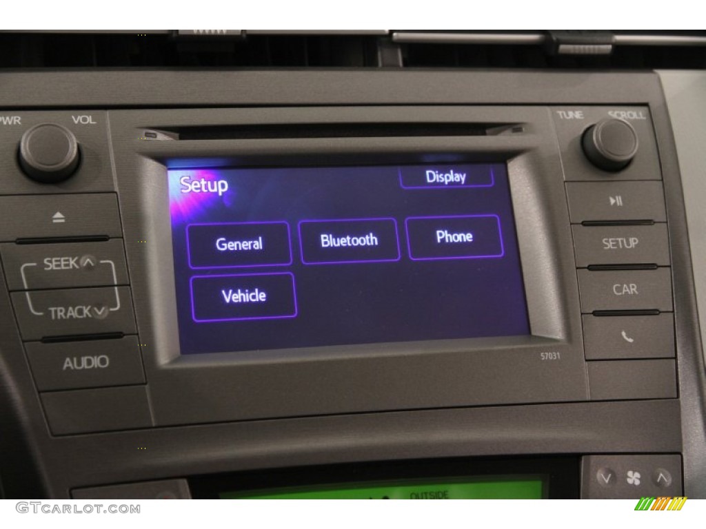 2012 Prius 3rd Gen Two Hybrid - Black / Misty Gray photo #10